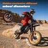 Y66 Off Road Electric Dirt Bike, 1000W Hub Motor 48V30Ah Battery Max 55km/h Hydraulic Brake All Terrain Motorcycle