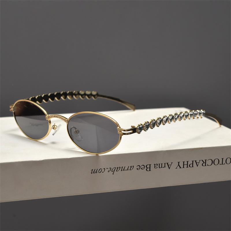 Vintage Metal Round Sunglasses for Women Men Circular Sun Glasses Female Oval Eyewear  for Male Female Eyeglasses