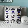 Boykisser Silly Cat Cute Pillow Case Sofa Living Room Bedroom Headboard Backrest Cushion Square Cushion Nap Time
