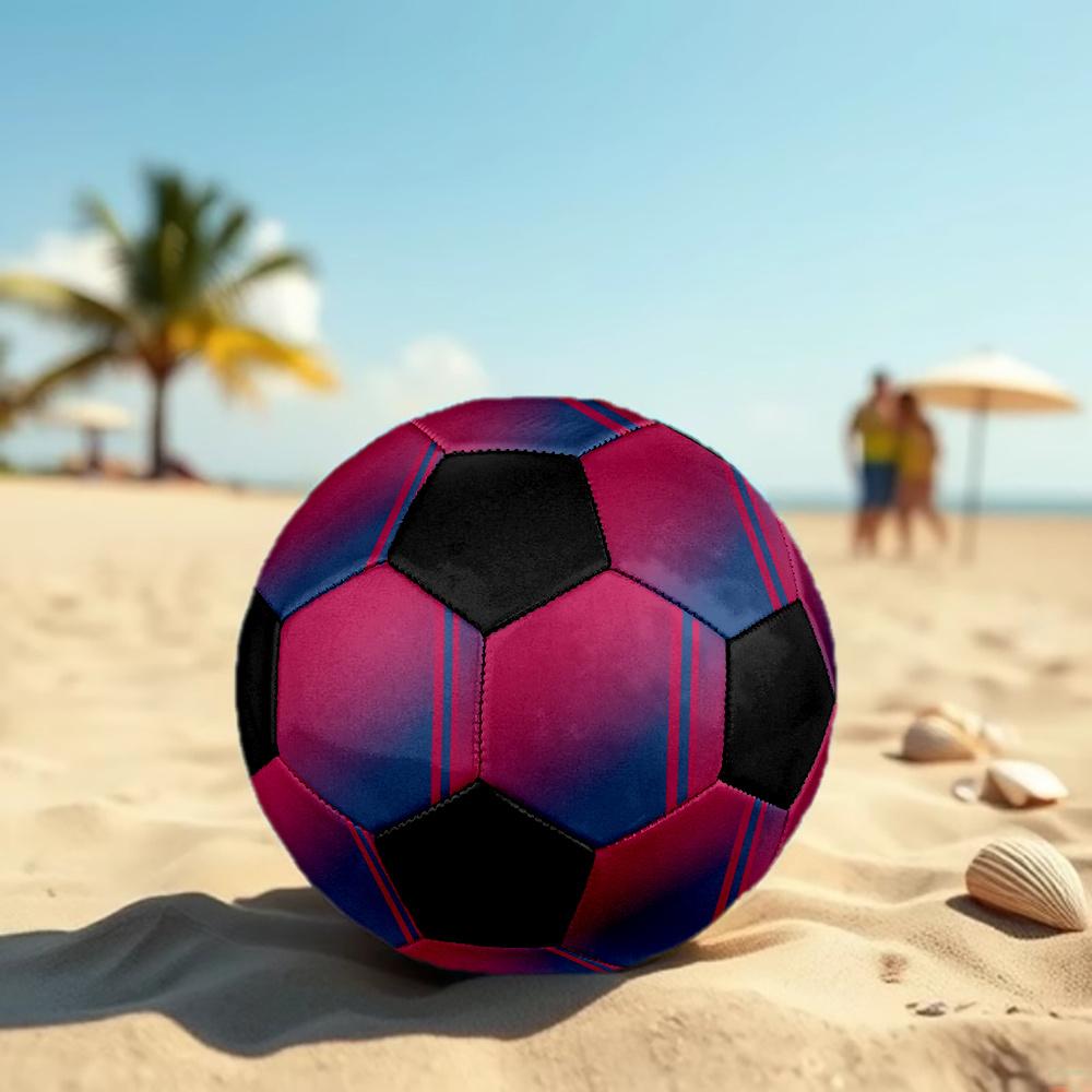 1pc Abstract Colorful Gradient Soccer Ball Size 5 Football Machine Sewn Indoor/Outdoor Universal Football Q101