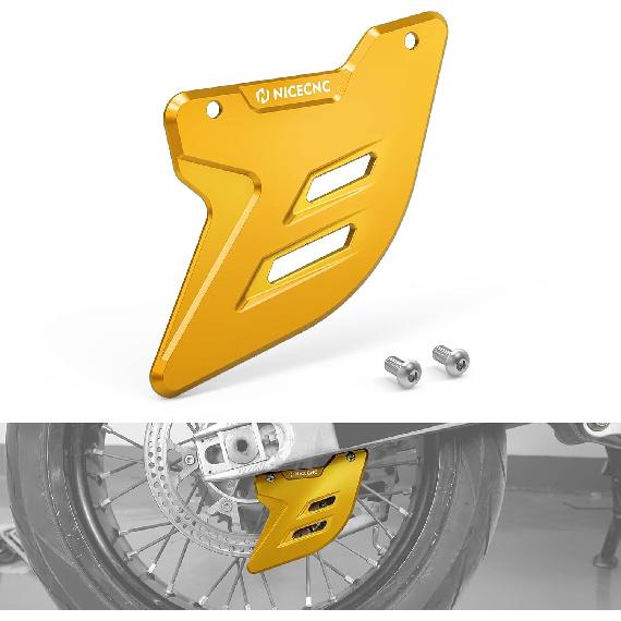 

NICECNC Black Rear Brake Disc Guard Protector Cover Compatible with Suzuki DRZ400SM 2005-2024 CNC Aluminum See Fitment золотой