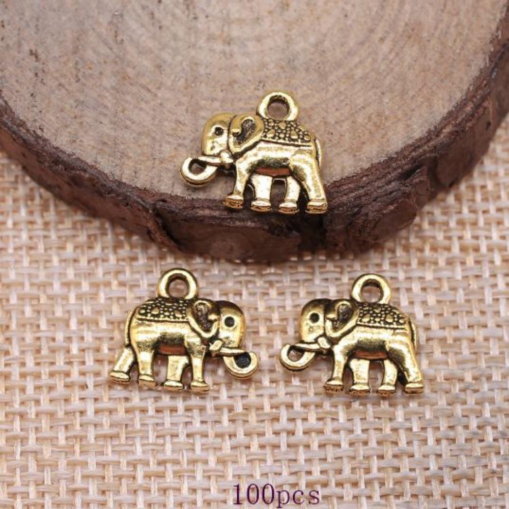 

100 шт тибетский сплав металла висячие подвески ювелирных изделий изготовление позолоченных DIY