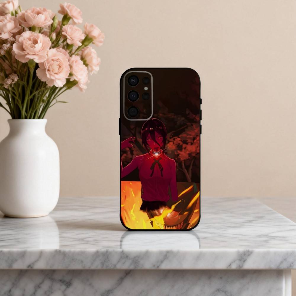 C-Chainsaw M-Man R-Reze Arc Phone Case For Samsung S25,S24,S21,S22,S23,S30,Ultra,S20,Plus,Others Soft Black Case