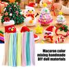 Chenille Stems for Pipe Cleaners 100Pcs Handicrafts, Flexible DIY Decorative Plush Strips Crafts Art Projects, Multi-colored Kids Adults Floral