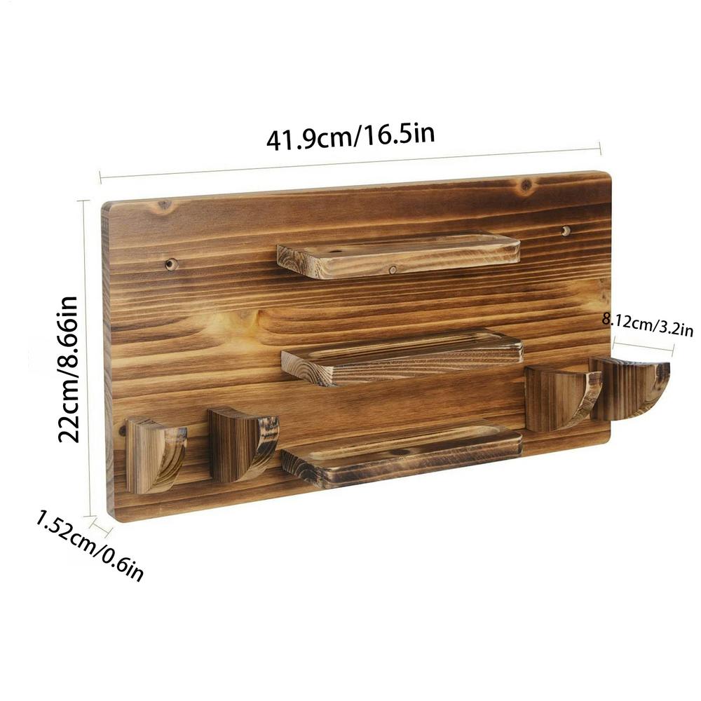 new Table Tennis Paddle Holder Large Capacity Display  & Storage For 6 Racquets 12 Balls, Compact Racket Mount Organizer