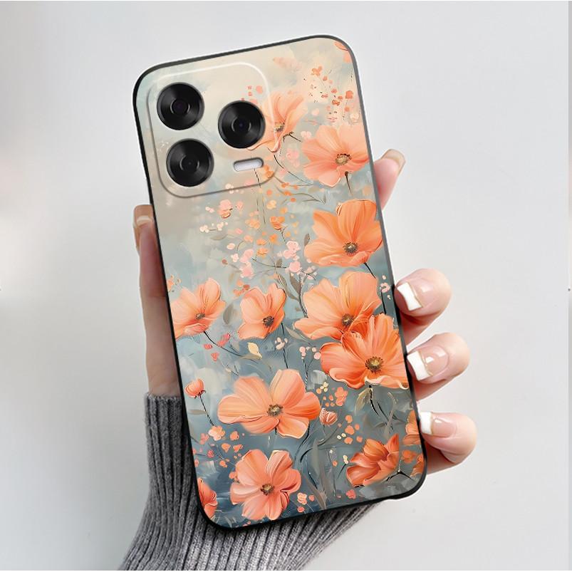 Tiskací pouzdro pro ZTE Blade V70 Vita Fundas pro ZTE Nubia V70 Design Capa Měkký silikonový černý kryt Roztomilé květinové pouzdro Coque