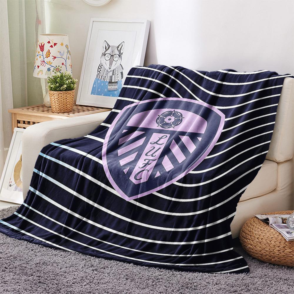 Leeds United Flanelldecke, Hohe Qualität, Bequem für alle Jahreszeiten, Heimdekoration, Wärme und Komfort