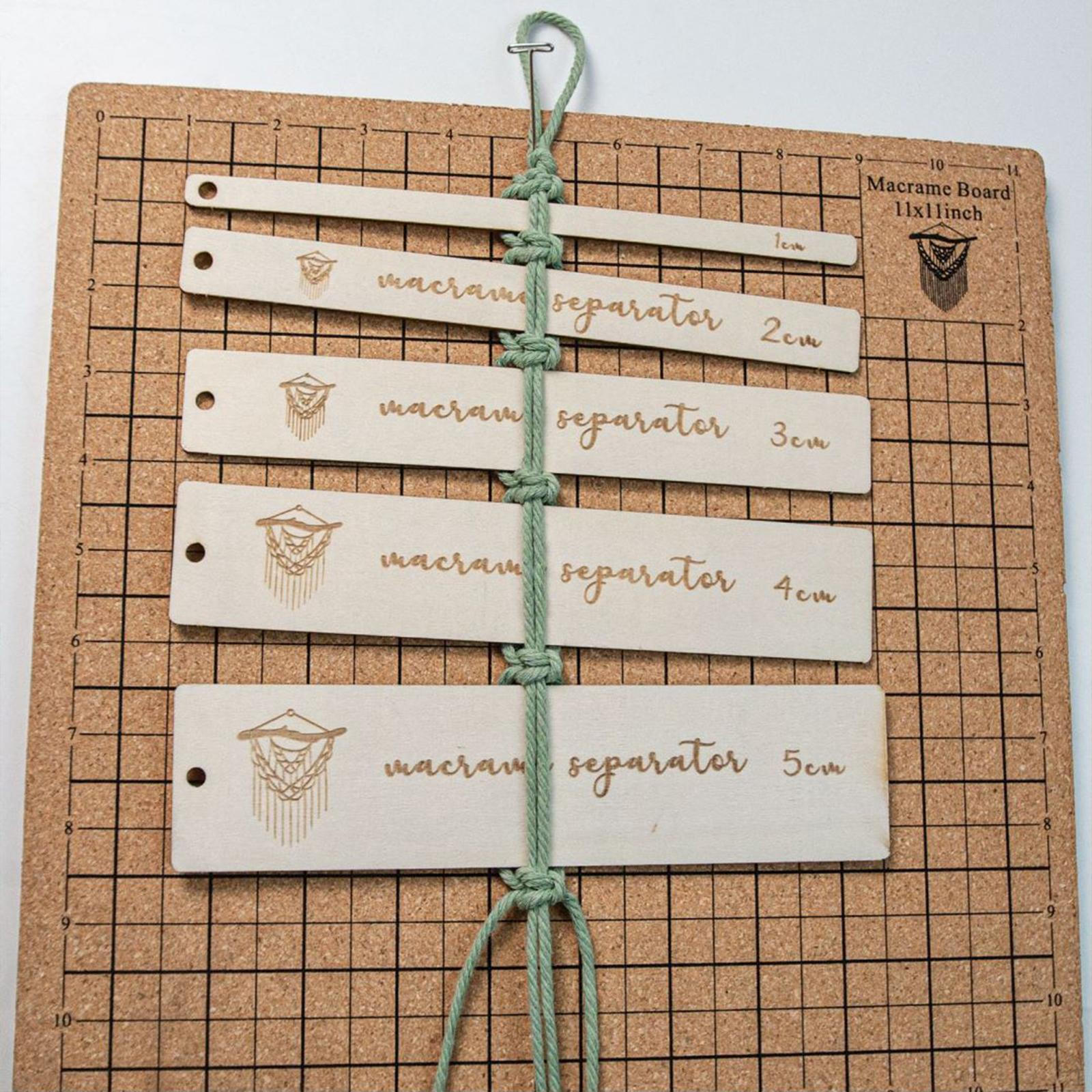 

DIY Macrame Board Braiding Ruler Knots Durable Practical Crafts for Knitting 30cmx30cm