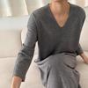 New ArriVals Open Run Side Split Loose Fit V Neck Long sleeVe Knit Dress