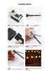 Solar LED Mushroom String Lights with Remote for Outdoors