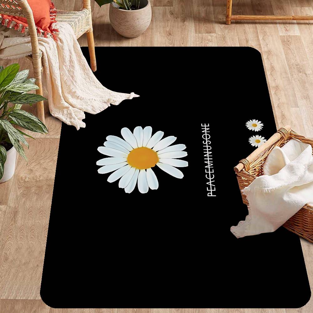 G-G-Dragon P-Peaceminusone Floor Mat INS Style Soft Bedroom Floor House Laundry Room Mat Anti-skid Household Carpets