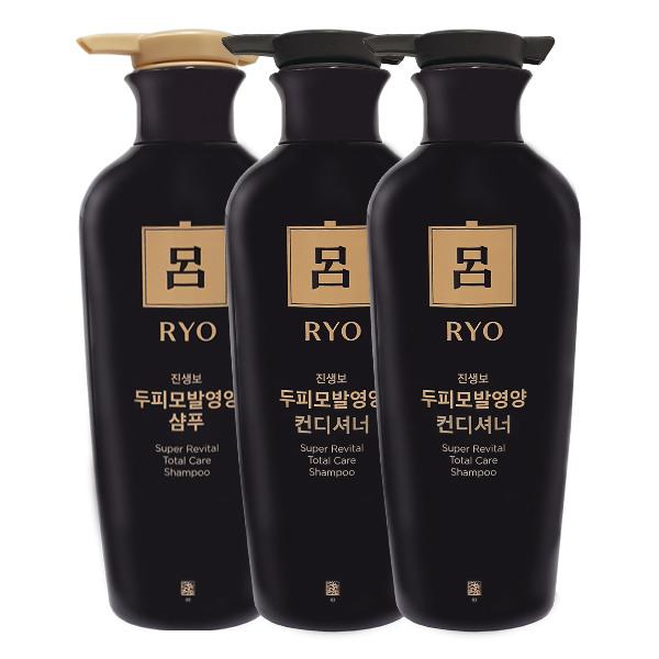 RYO Jinsengbo Scalp and Hair Nourishing Shampoo 400ml + Conditioner 400ml x2