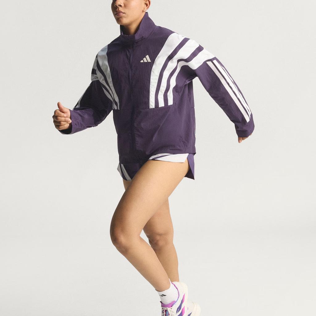 adidas Adizero Logo Zip Running Long Sleeve Jacket Women Jackets JY6994