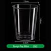 240ml Transparent Hard Plastic Aviation Cup with Customizable Logo