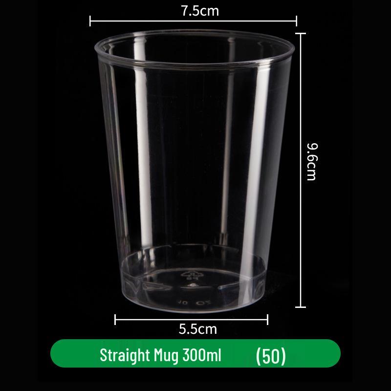 240ml Transparent Hard Plastic Aviation Cup with Customizable Logo
