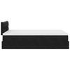 Ottoman Bed with Mattress Black 120 x 190 cm Velvet