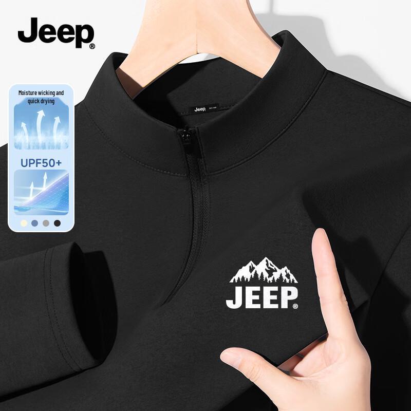 JEEP Men s Quick-Dry Anti-Bacterial Long-Sleeve T-shirt XL