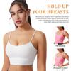 Women's Shockproof Strappy Sports Bra - Push-Up, Anti-Sagging, Backless, Running & Fitness Vest with Integrated Cup
