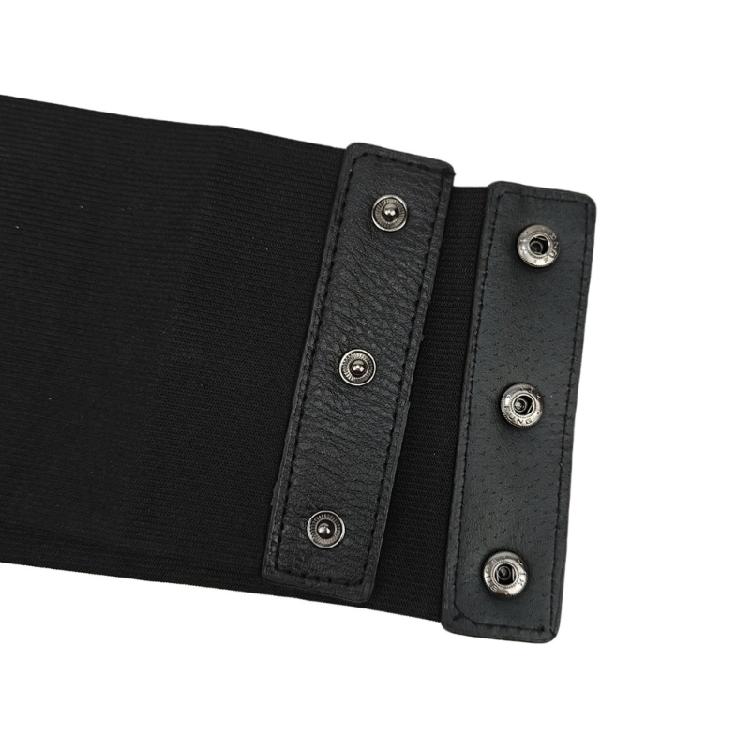 Cool Wide Corset Elastic Waistband for Women Girl Daily Wear PU Leather Comfortable Waist Strp for Casual Formal Outfit