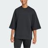 Adidas Round Neck Pullover Sports Solid Color Short Sleeve Breathable T-Shirt Men T-Shirts Black JJ2263