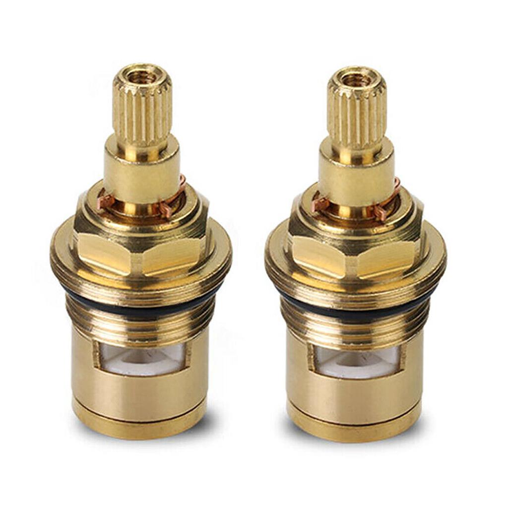 1 Pair New Replacement Tap Cartridge Valve Ceramic Disc Gland Quarter Turn 1/2
