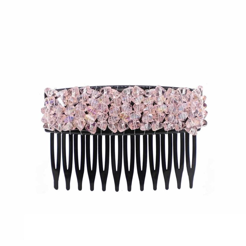 2026 New Korean Rhinestone Comb Hair Clip Broken Hair Artifact Shiny Invisible Hair Styling Accessory Teeth Headwear Girls