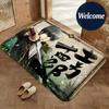 Soft Flannel Floor Mat Anime Gin Tama Floor Mat Non-Slip Absorbent Doormat Bathroom Bedroom Home Decor Rug