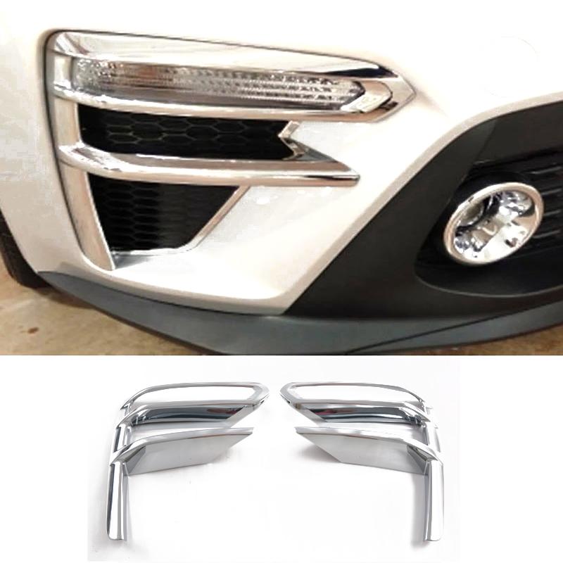 LHD RHD For Kia Cerato Forte K3 - ABS chrome silver Car Side Door Rearview Mirror Frame front rear Fog Light Lamp Cover