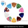 Hartvormige & Druppelvormige Gitaarplectrums - Celluloid & ABS, 0,5 mm, 0,75 mm, 1 mm.