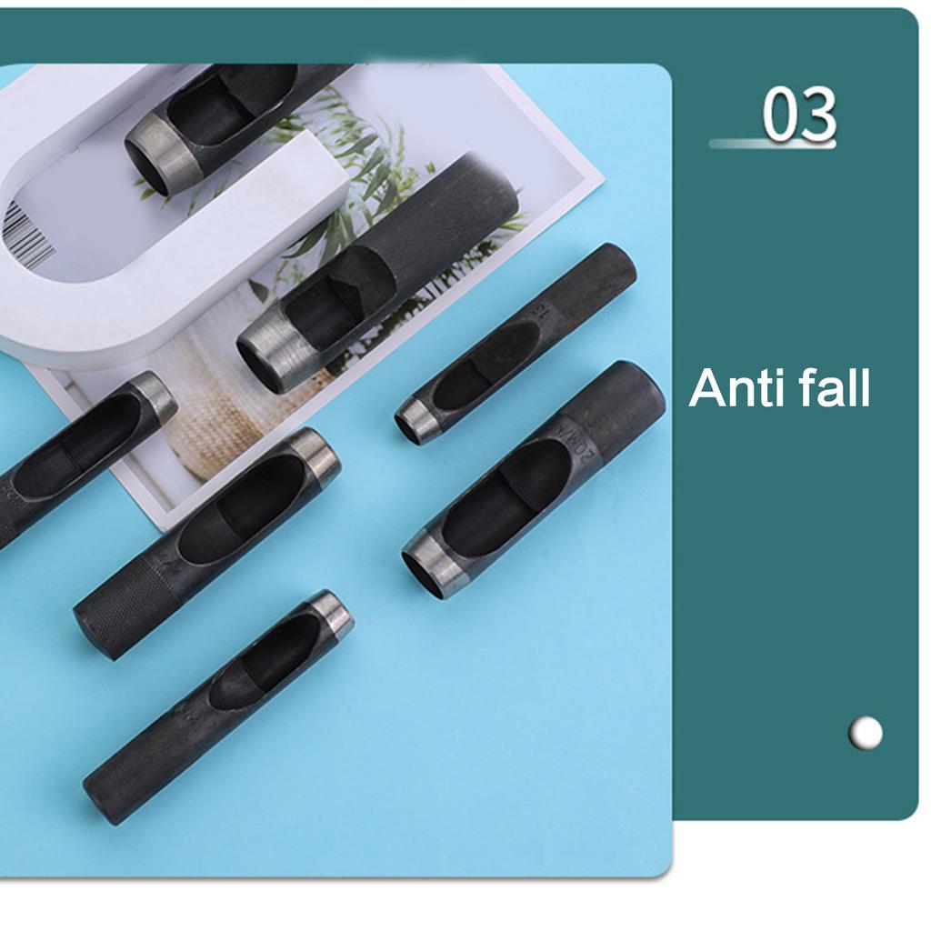 Professional Leather Hole Puncher Tool Hollow Hole Punches Cutter Tool Leather Hole Punches Cutter Leather Working Tool