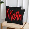 Music Rock Korn Band 2 Pcs Square Pillowcase Pillow Cover Cushion Decor Comfort Throw Pillow For Home Sofa