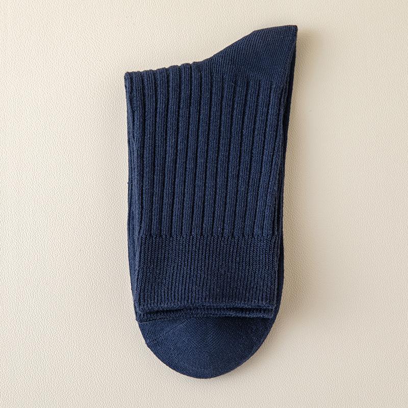 

Носки Мужские Хлопковые Средней Длины Спортивные Впитывающие Влагу Дезодорирующие Без Шва Хлопковые Business Casual Мужские Носки One size fits all темно-синий