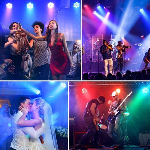 ZonQoonz 36 LED RGB Stage Lighting, Beam Spotlight with Remote Control, DMX Control, Voice Activated, Activity Light, Par Light, Perfect for Stage Per