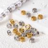10pcs Stainless Steel Spacer Loose Bead Big Hole Beads Bamboo Drum Columnar Charm Pendant Bracelet Necklace DIY Jewelry Making