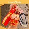 Adorable Dragon Keychain Lunar New Year Charm Silicone Cartoon Accessory Gift