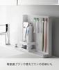Yamazaki Hidden Toothbrush Tube x D6 x Toothbrush 3505 & Stand, White, Approx. W22.2 H21.2cm, Tower, Holder, Toothpaste, All-in-One Storage,