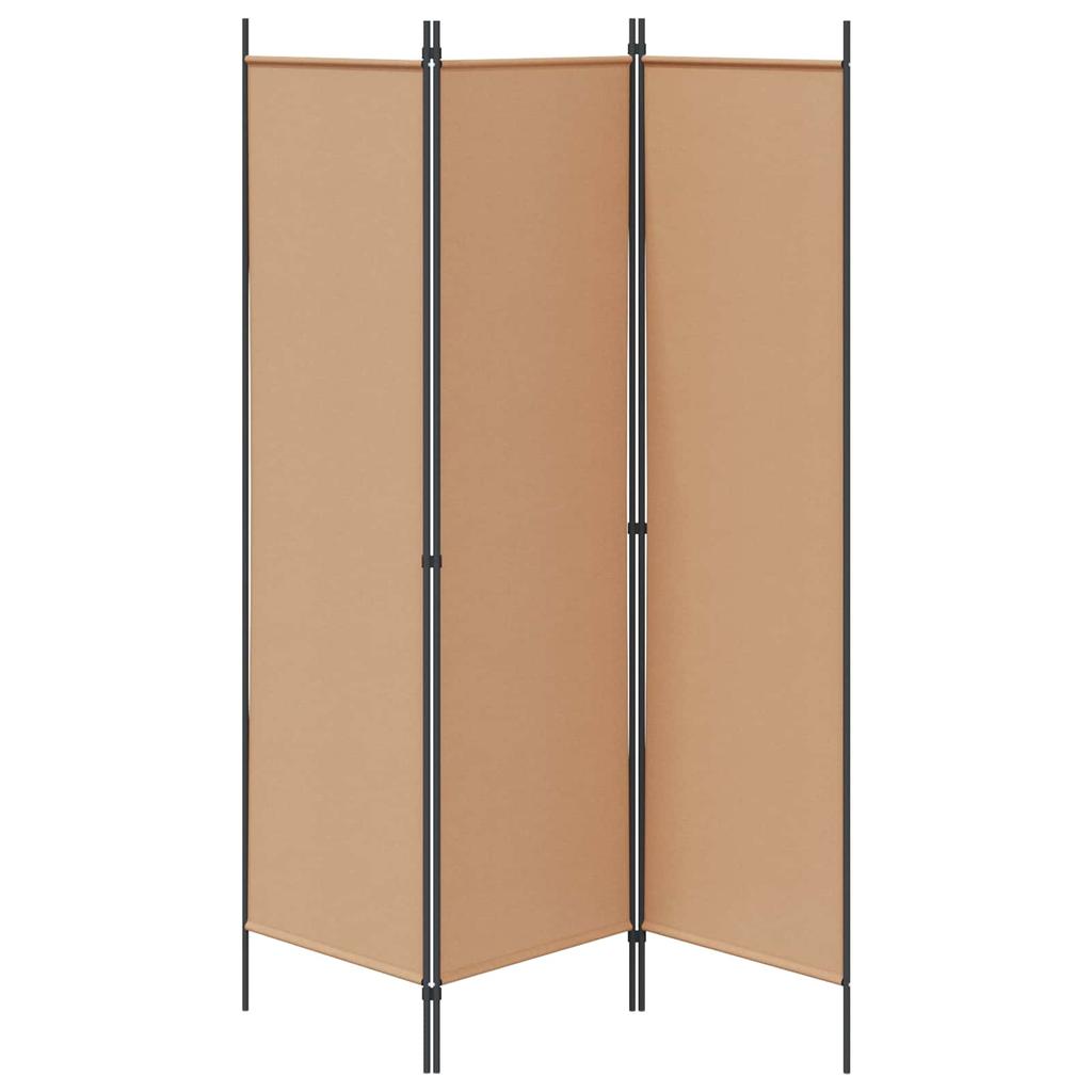 Room Divider Beige 150 X 180 Cm Fabric
