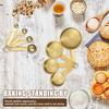 Stainless steel measuring cup and spoon combination set stacked kitchen measuring cup and spoon suitable for home cooking baking