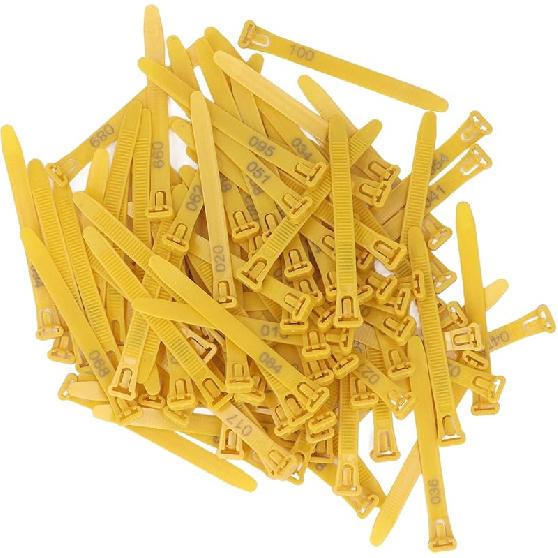 Chicken Leg Rings Numbered Identification Tags 1-100 Reusable Poultry Leg Bands for Ducks Chicks Goose, Readable Numbered Chicken Identification Leg