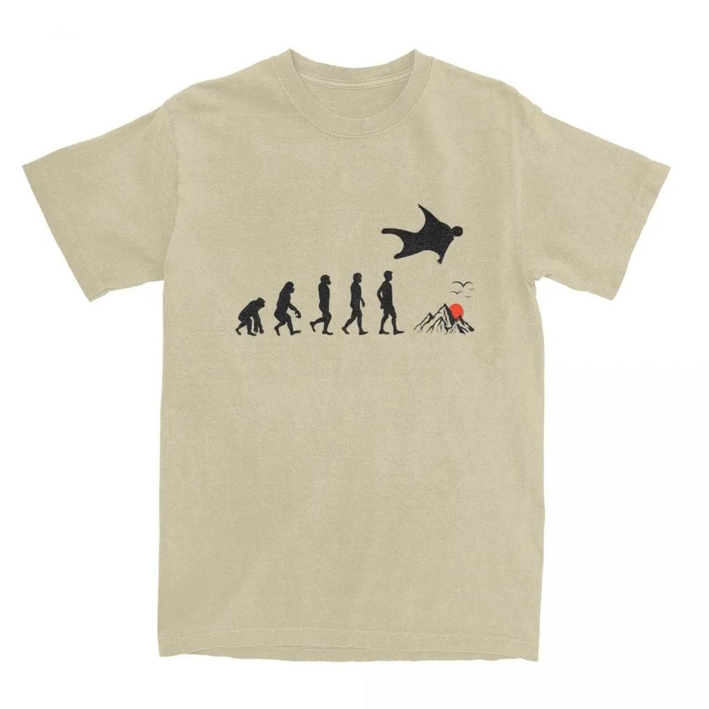 Wingsuit Flying Base Jumping Skydiving T Shirts Apparel Men Women's Cotton Amazing Extreme Sports Wingsuiting Evolution T-shirt