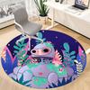 1pc Robot Office Round Area Rug,  Mat Suitable For Office, Under Office Chairs Bedroom Living Room Home Decor, Room Deco