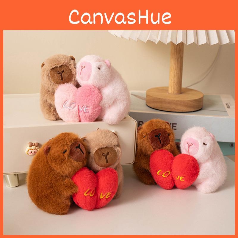 Capybara Cute Plush Keychain Heartfelt Design Soft Pp Cotton Gift For Friends Lovers And