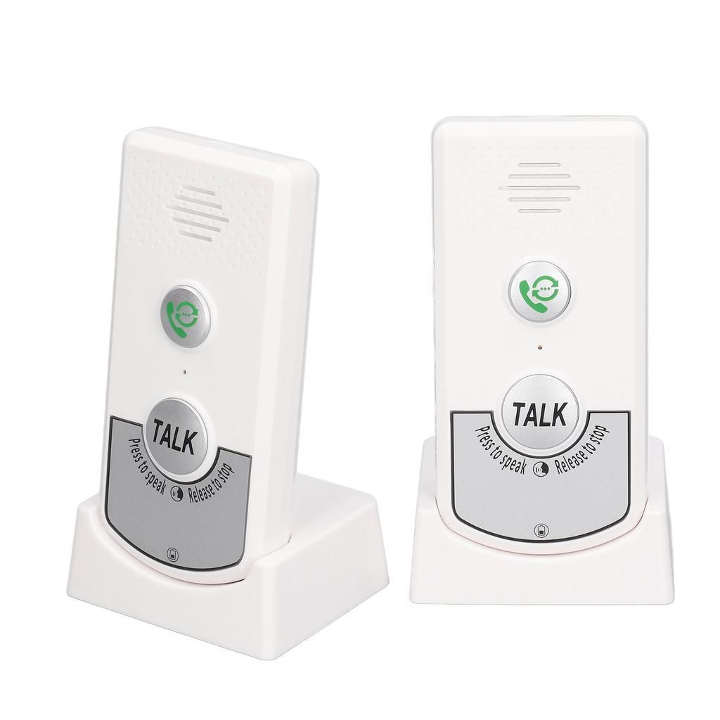 Wireless Voice Intercom Home Smart 2 Way Talk Doorbell for Elderly Caregivers and Disabled People