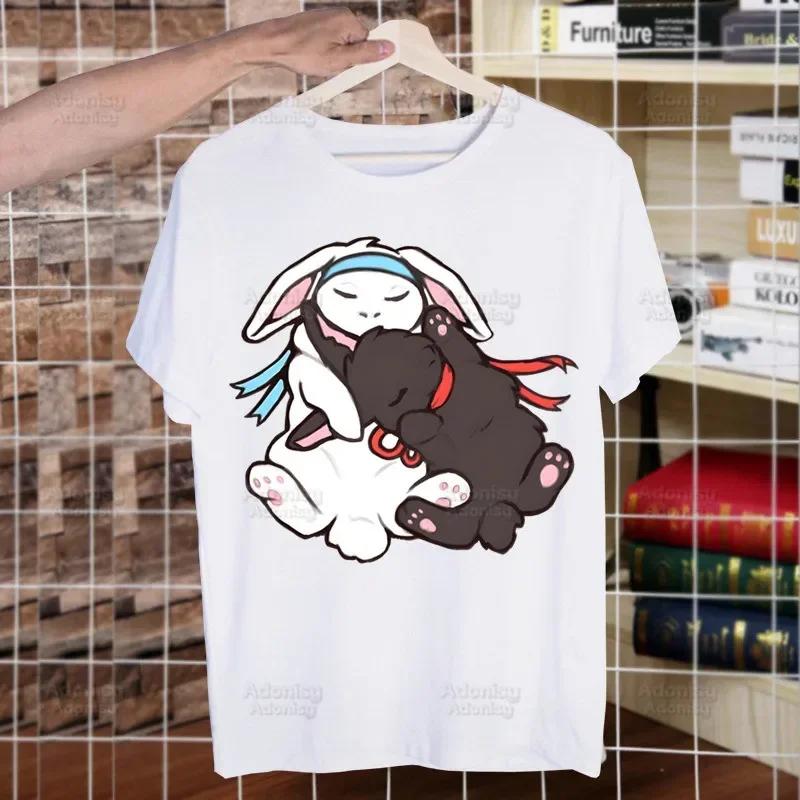 Mo Dao Zu Shi The Untamed Harajuku Man T Shirts Lan WangJi Wei Wu Xian Tees Shirt Tops Short-Sleeved Aesthetic Anime T Shirt