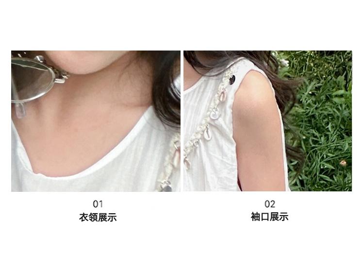 Girls' Summer Dress 2026 New Style Little Girls' Summer Princess Dress Big Children's Sleeveless Beach Dress Children's Dress