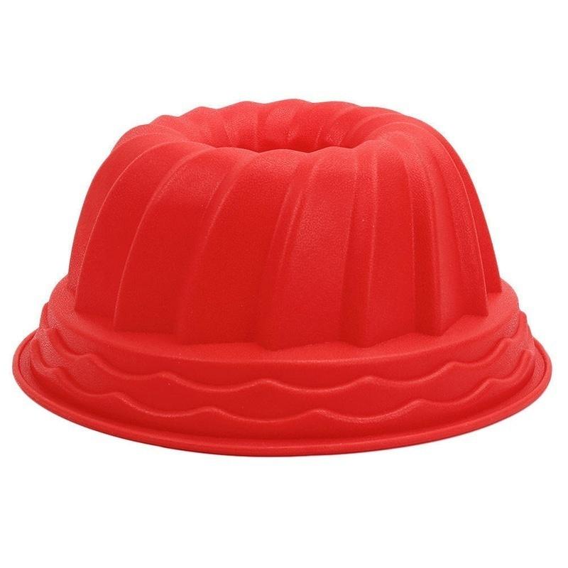 Swirl Bundt Ring Cake Bread Pastry Silicone Mold Pan Bakeware Tray Mould Tool