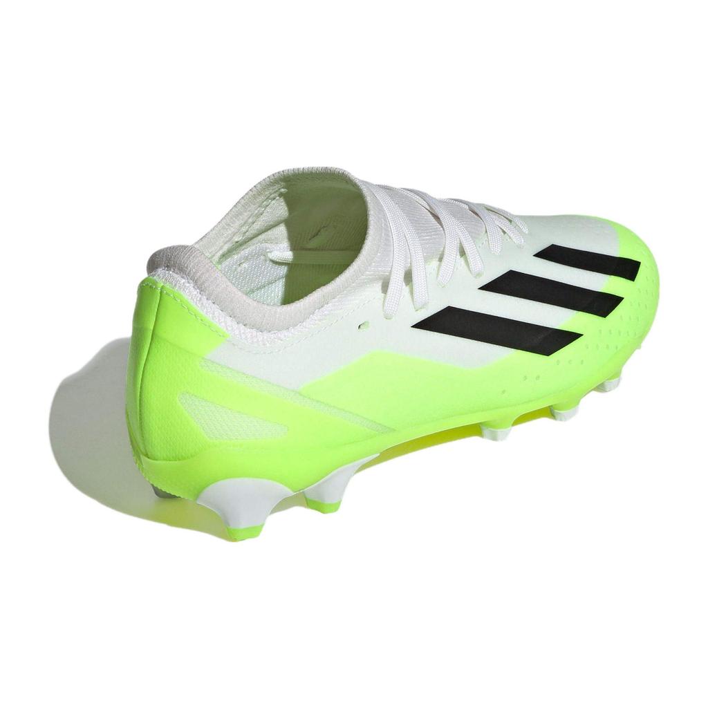 Adidas X Crazyfast.3 Mg Kunstrasen Professionell Bequem Stabil Langlebig Low-Top Kinder Fußballschuhe Kinder Fußballschuhe Weiß Grün IE1567
