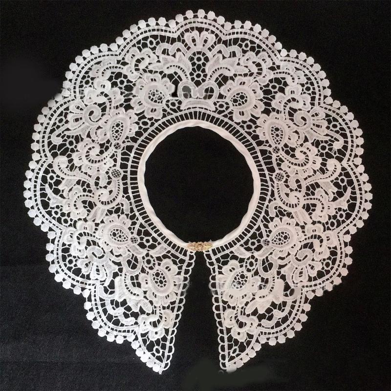 1pc False Collar Shoulder Wrap Dickey Collar Detachable Collar For Women dress Embroidery Collar Lace Collar Sweater Collar