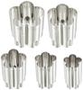 Endo Shoji Commercial Handmade Cake Cutter (Set of 5) Shark Cherry Blossom Design, 18-8 Stainless Steel, Made in Japan, BNK09003