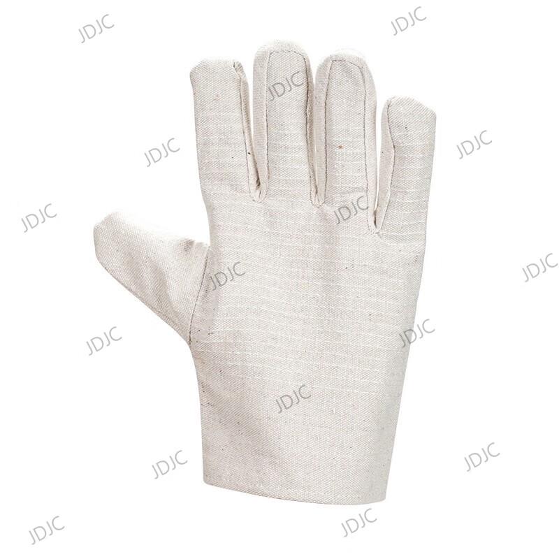 JDJC Heavy-Duty Canvas Work Gloves, 10-Pair Pack